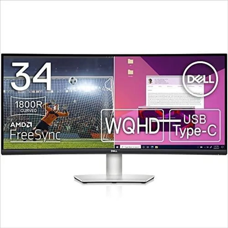 Dell S3423DWC - 34 Zoll (3440 x 1440 Pixel), 100 Hz, 4 ms, 300 cd/m² (S3423DWC)