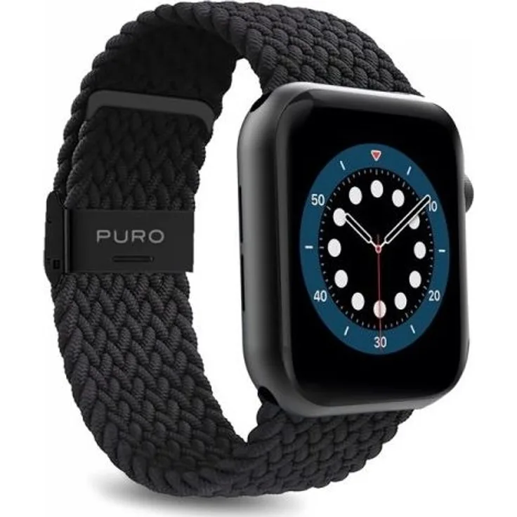 Puro Loop Band - Braided Apple Watch Strap 42-44-45 mm (Black)