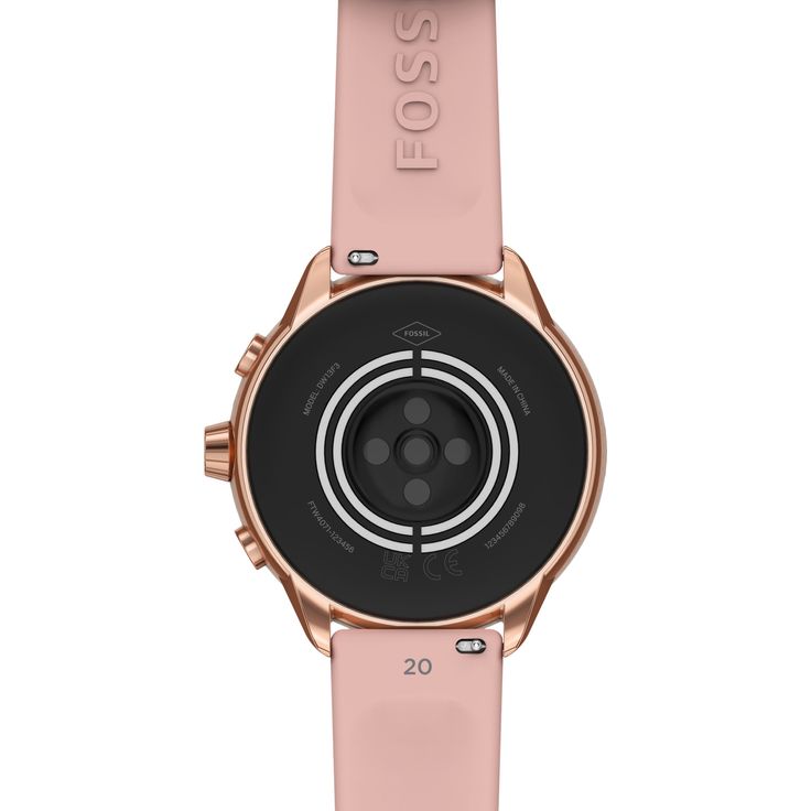 Fossil Gen 6 Wellness Edition Smartwatch Damen, 44mm, Edelstahlgehäuse, Silikonarmband, Rosa – Bild 3