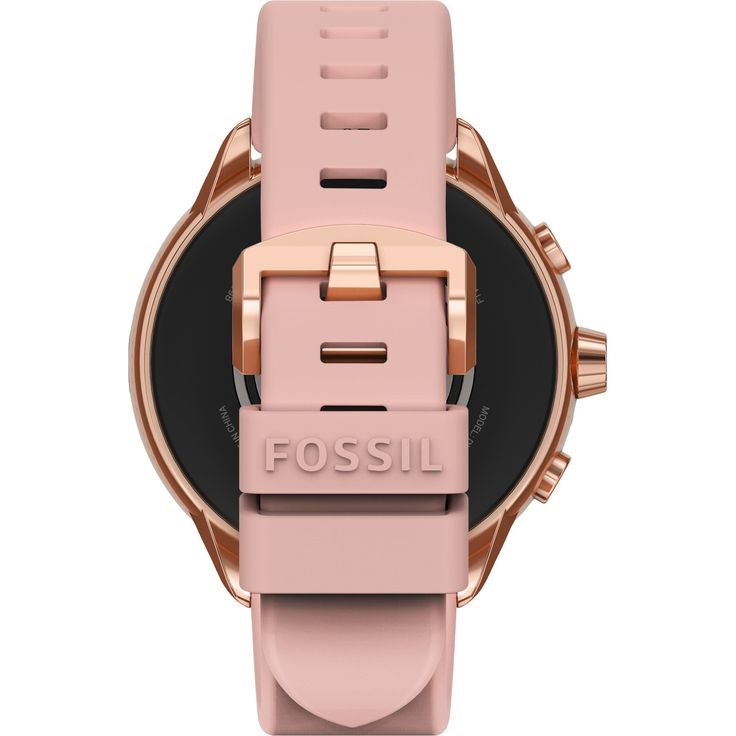 Fossil Gen 6 Wellness Edition Smartwatch Damen, 44mm, Edelstahlgehäuse, Silikonarmband, Rosa – Bild 5