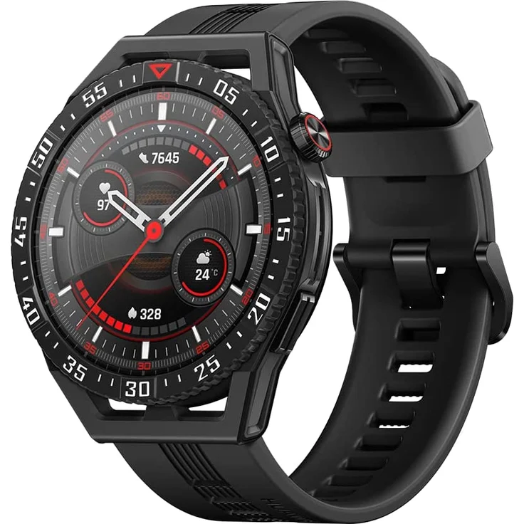 Huawei Watch GT 3 SE Smartwatch Unisex, 46mm, Fluorelastomerarmband, Graphite Black – Bild 1