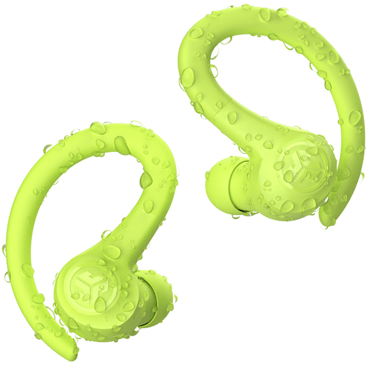JLab Go Air Sport In-Ear-Kopfhörer mit Bluetooth, Mikrofon, Bedienelemente, neon gelb – Bild 4