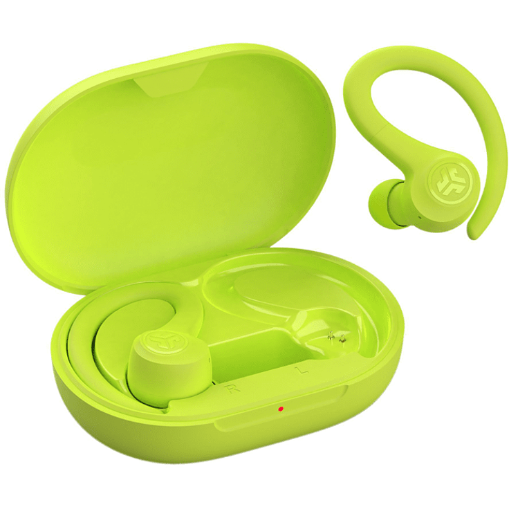 JLab Go Air Sport In-Ear-Kopfhörer mit Bluetooth, Mikrofon, Bedienelemente, neon gelb – Bild 3