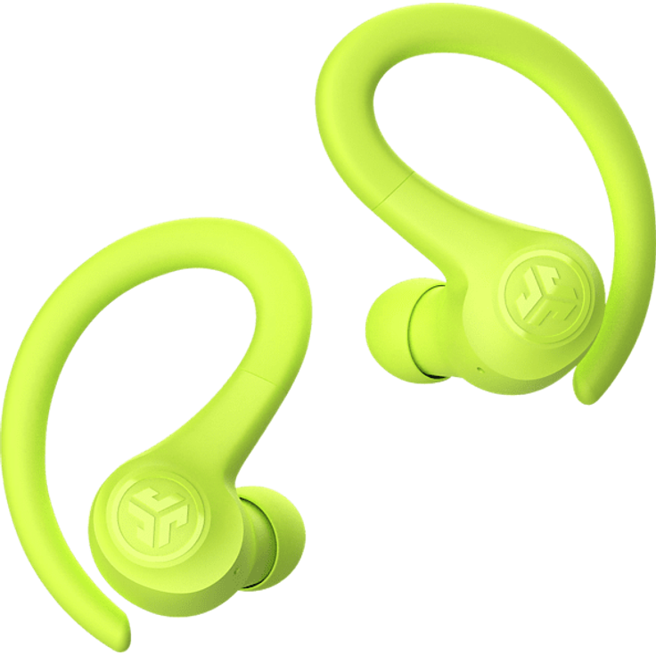 JLab Go Air Sport In-Ear-Kopfhörer mit Bluetooth, Mikrofon, Bedienelemente, neon gelb – Bild 1