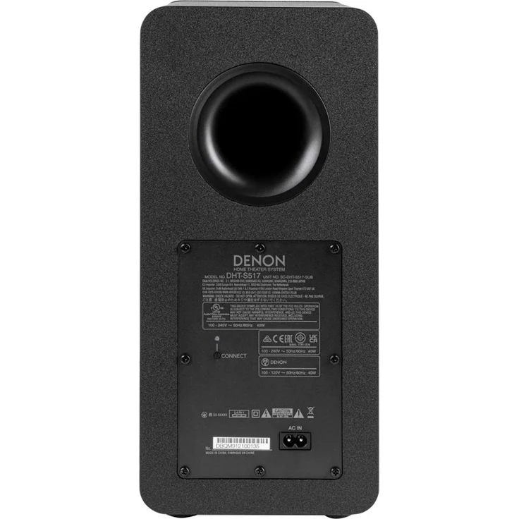 Denon DHT-S517 3.1.2 Soundbar mit Subwoofer Dolby Atmos Bluetooth HDMI eARC, schwarz – Bild 11
