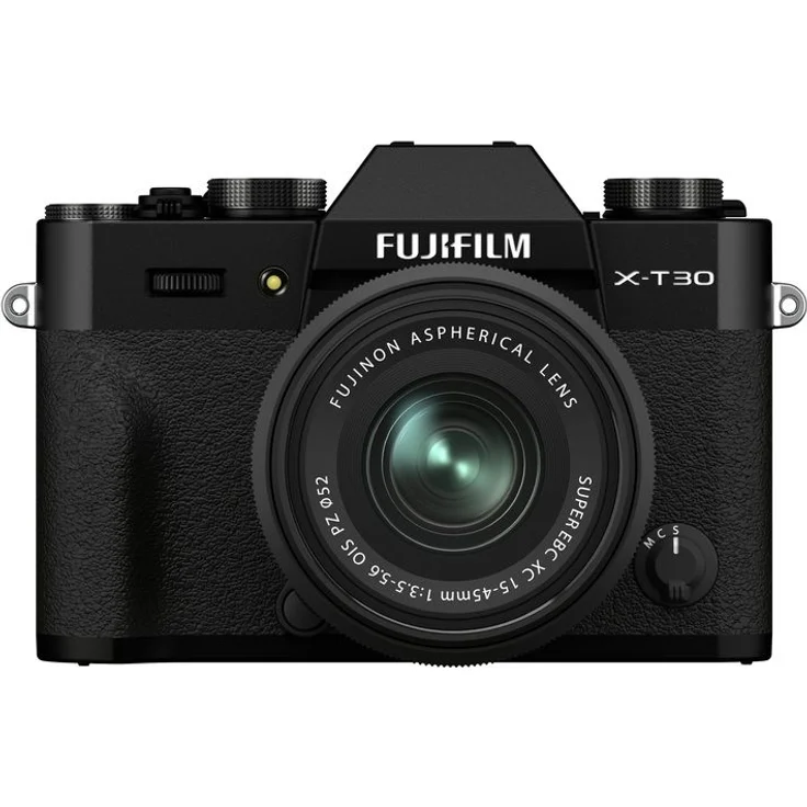 Fujifilm X-T30 II Systemkamera, schwarz + Fujinon XC 15-45mm F3,5-5,6 – Bild 1
