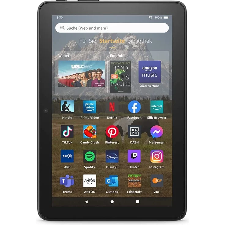 Amazon Fire HD 8 (2022) HD-Auflösung 8 Zoll, WLAN-Tablet, Hexa-Core, 2 GB RAM, 32 GB Speicher, schwarz (B09BG4CM4W) – Bild 1
