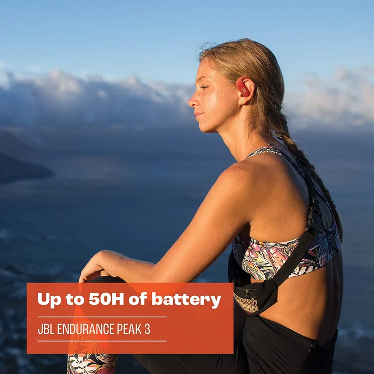 JBL Endurance Peak 3 In-Ear-Kopfhörer mit Bluetooth, Mikrofon, Bedienelemente, schwarz – Bild 8