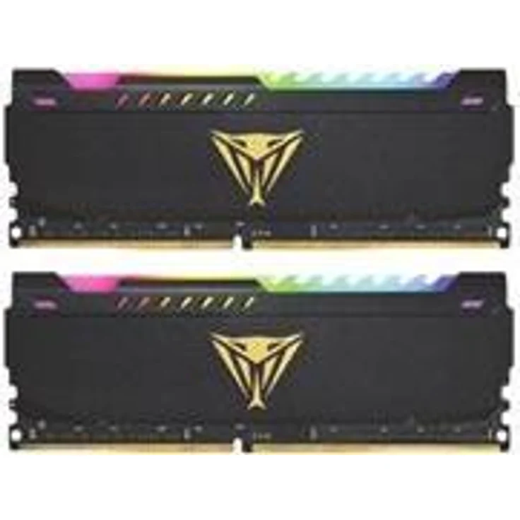 Patriot Memory Patriot Viper Steel RGB - DDR4 - Kit - 32 GB: 2 x 16 GB - DIMM 288-PIN - 3200 mhz - PC4-25600 - CL16 - 1.35 V - ungepuffert - non-ECC - Schwarz (PVSR432G320C6K) – Bild 1