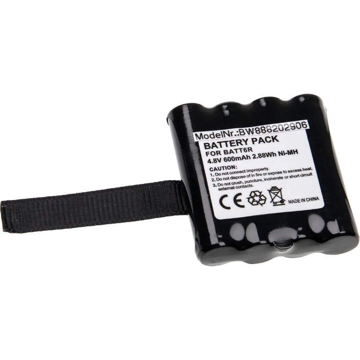 VHBW Akku Ersatz für Uniden BP-38, BP-39, BP-40, BT-1013, BT-537 für Funkgerät, Walkie Talkie (600mAh, 4,8V, NiMH) – Bild 1
