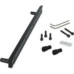 VHBW Batteriehalter kompatibel mit Segway Ninebot E22D, E22E E-Roller, E-Scooter - Halterung mit Schrauben, Aluminiumlegierung, Schwarz, Silber