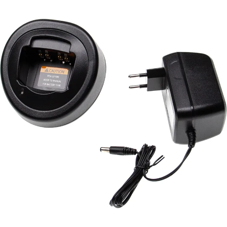VHBW Akku-Ladegerät kompatibel mit Motorola ATS2500, GP1280, GP140, GP240, GP280, GP320 Funkgerät Walkie Talkie Akkus (Ladeschale)
