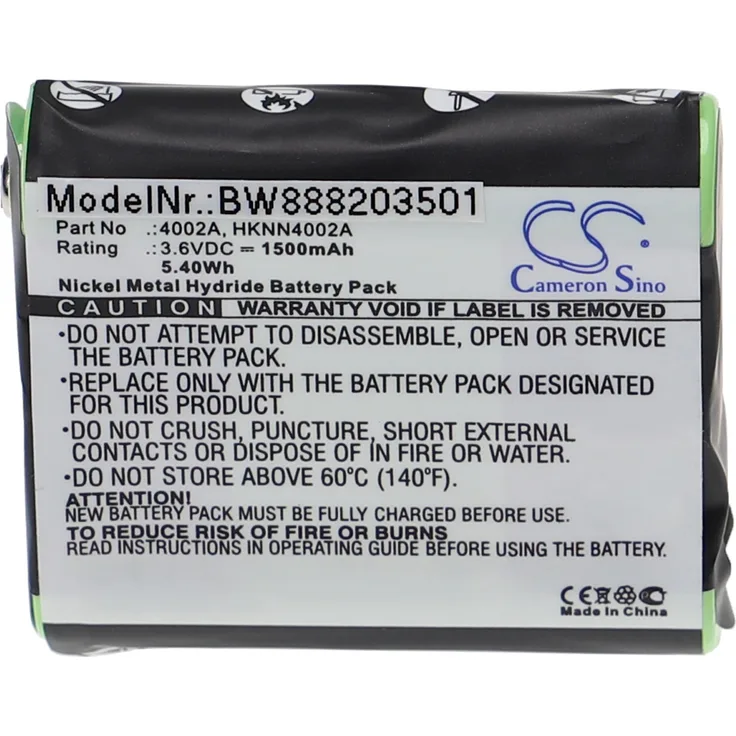 VHBW Akku Ersatz für Motorola NNTN4384, NNTN4385, PMNN4477, PMNN4477A, PMNN4477AR, PMNN4551A für Funkgerät, Walkie Talkie (1500mAh, 3,6V, NiMH)