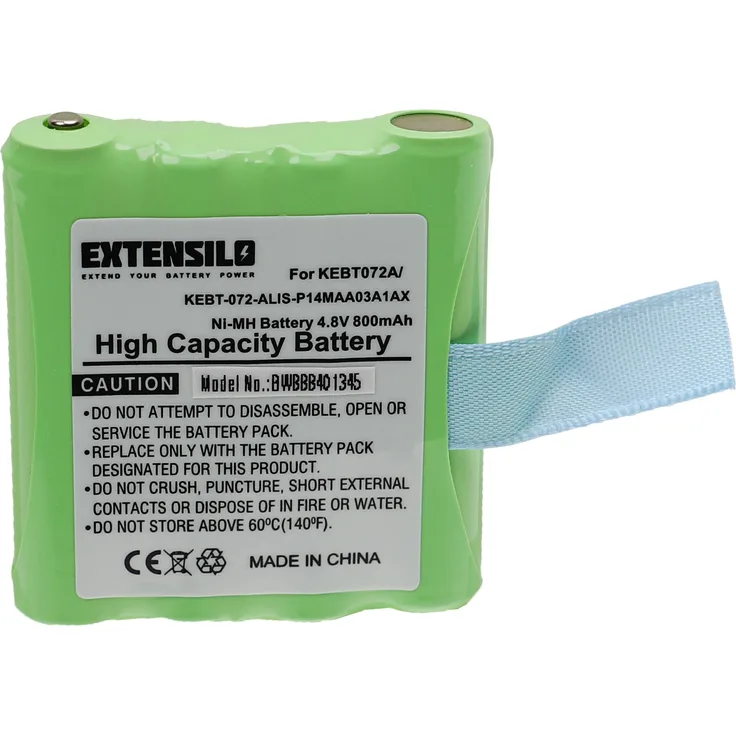 EXTENSILO Akku Ersatz für Motorola IXNN4002B, LIS-P14MAA03A1AX, BP-38 für Funkgerät, Walkie Talkie (800mAh, 4,8V, NiMH)