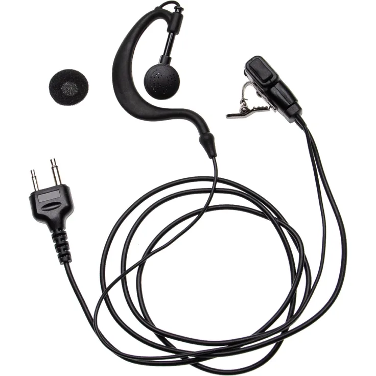 VHBW Headset kompatibel mit Intek H-520, MT-5050 Funkgerät, Walkie Talkie