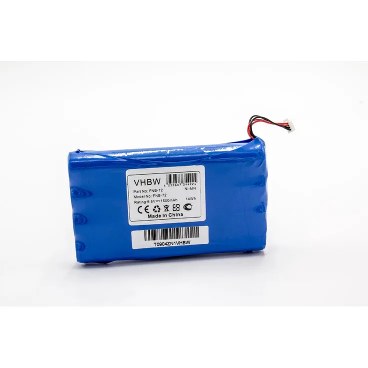 VHBW Akku Ersatz für Yaesu FNB-72, FNB-72x, FNB-72xe, FNB-72xh, FNB-72xx, FNB-85, SBR-32MH für Funkgerät, Walkie Talkie (1500mAh, 9,6V, NiMH)