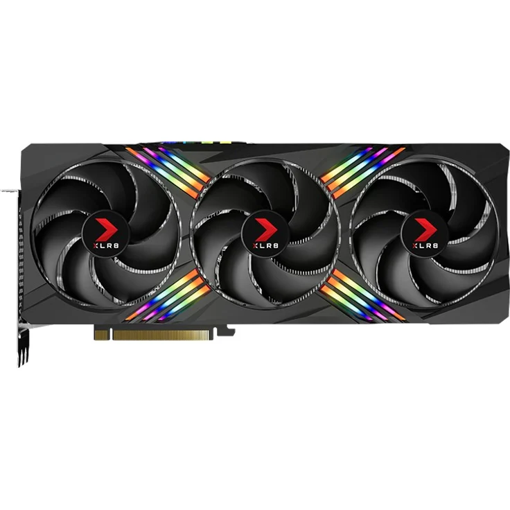 PNY GeForce RTX 4080 - 16GB GDDR6X, 2505 MHz Boost, 3x Axial-Lüfter (100 mm), HDMI, DisplayPort, 320W (VCG408016TFXXPB1) – Bild 3