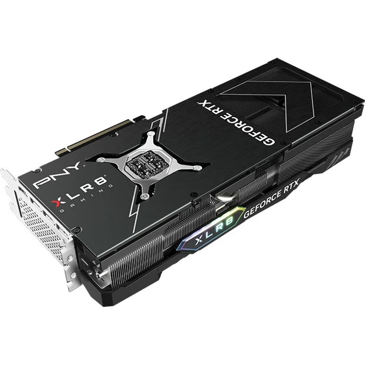 PNY GeForce RTX 4090 - 24GB GDDR6X, 2565 MHz Boost, 3x Axial-Lüfter (100 mm), HDMI, DisplayPort, 450W (VCG409024TFXXPB1-O) – Bild 4