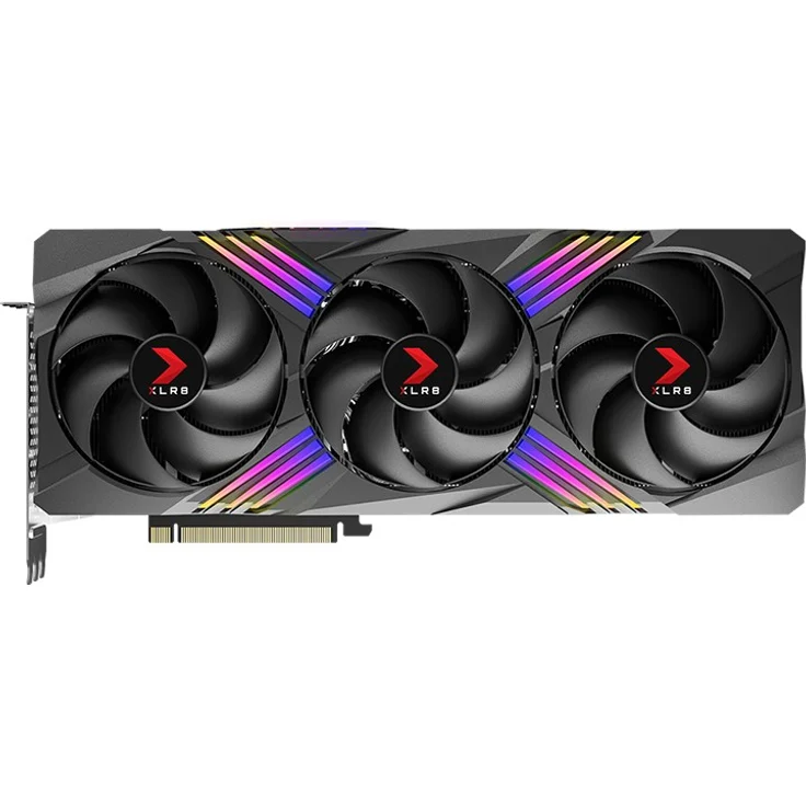 PNY GeForce RTX 4080 - 16GB GDDR6X, 2550 MHz Boost, 3x Axial-Lüfter (100 mm), HDMI, DisplayPort, 320W (VCG408016TFXXPB1-O) – Bild 3