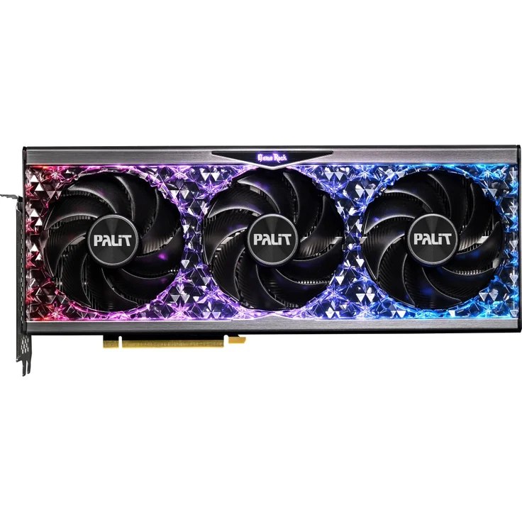 Palit GeForce RTX 4080 - 16GB GDDR6X, 2505 MHz Boost, 3x Axial-Lüfter (100 mm), HDMI, DisplayPort, 320W (NED4080019T2-1030G) – Bild 4