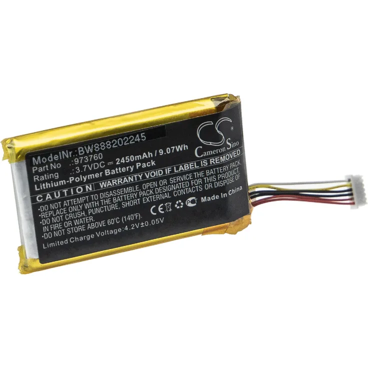 vhbw Akku kompatibel mit DJI Spark Controller, , Remote Controller Drohne Controller (2450mAh, 3,7V, Li-Polymer)