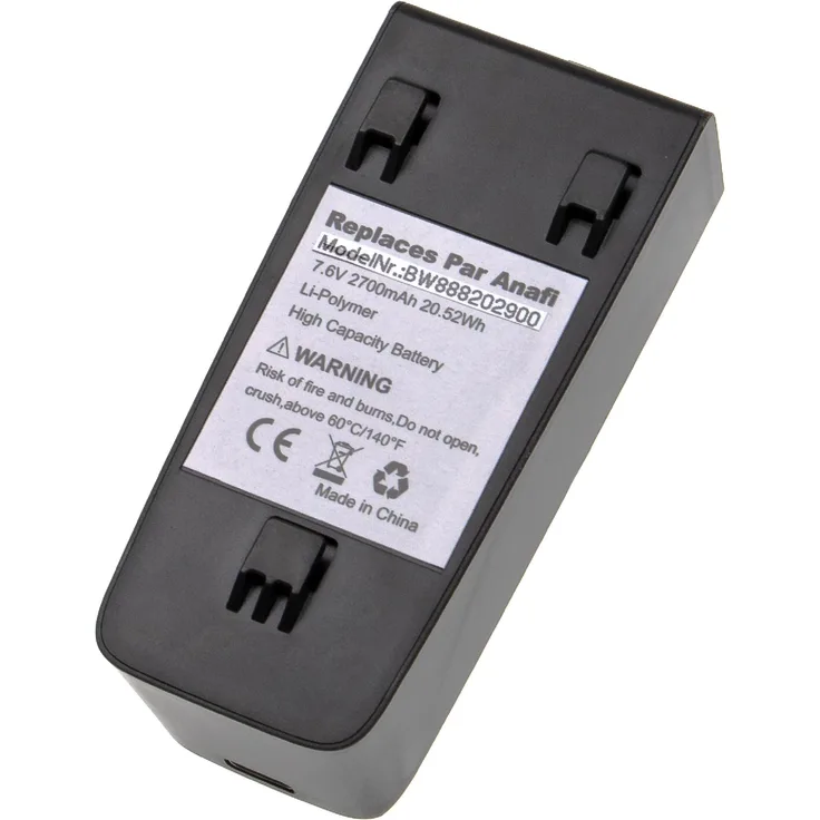 vhbw Akku Ersatz für Parrot PF728000AA für Drohne Multicopter Quadrocopter (2700mAh, 7,6V, Li-Polymer)