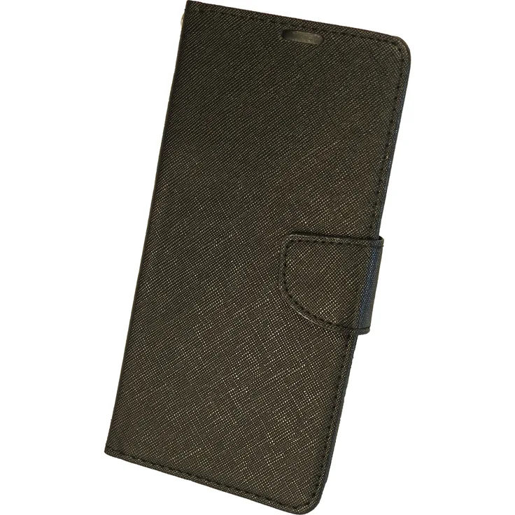 COFI 1453 Buch Tasche "Fancy" kompatibel mit iPhone 14 Handy Hülle Etui Brieftasche Schutzhülle mit Standfunktion, Kartenfach Schwarz
