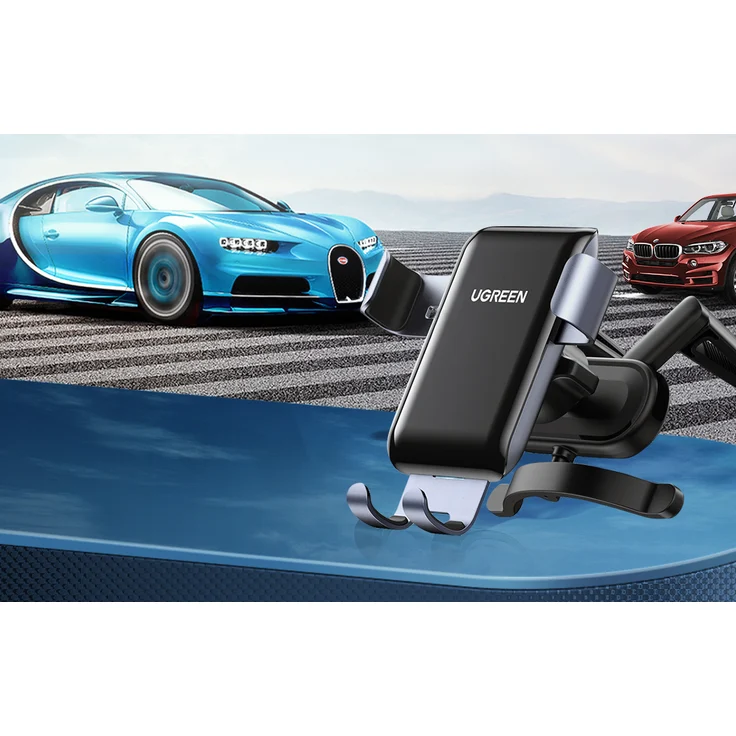 Ugreen Runder Air Vent Schwerkraft-Telefonhalter KFZ Handy-Halterung Autotelefonhalter Lüftungshalterung für Smartphones – Bild 3