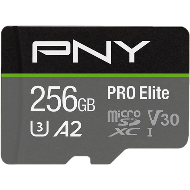 PNY PRO Elite - Flash-Speicherkarte - 256 GB - A2 - Video Class V30 - UHS-I U3 - Class10 - microSDXC UHS-I (P-SDU256V32100PRO-GE)