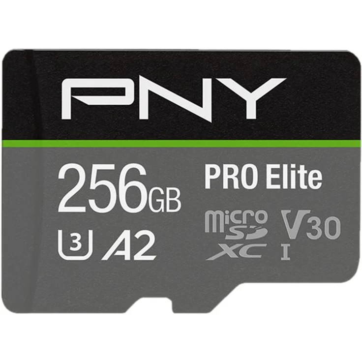 PNY PRO Elite - Flash-Speicherkarte - 256 GB - A2 - Video Class V30 - UHS-I U3 - Class10 - microSDXC UHS-I (P-SDU256V32100PRO-GE) – Bild 1