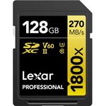 Lexar SDXC Professional UHS-II BL 1800x V60 gold 1er Pack 128 GB (50481280)