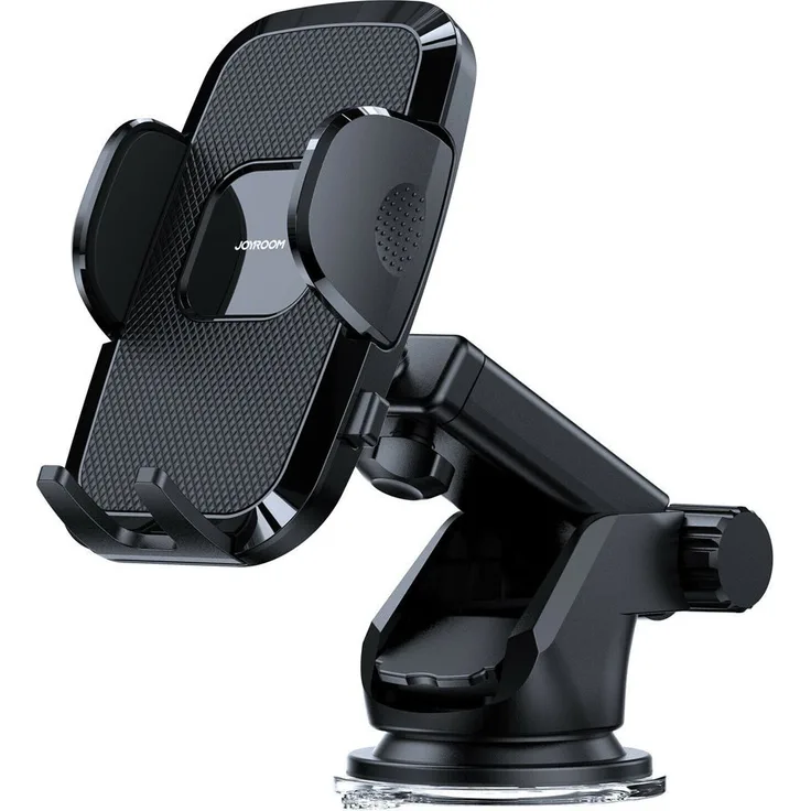 Joyroom Autotelefonhalter mit ausziehbarem Teleskoparm für Armaturenbrett und Windschutzscheibe schwarz