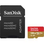 SanDisk Extreme - 128GB (Flash-Speicherkarte microSDXC mit SD-Adapter) (SDSQXAA-128G-GN6MA)