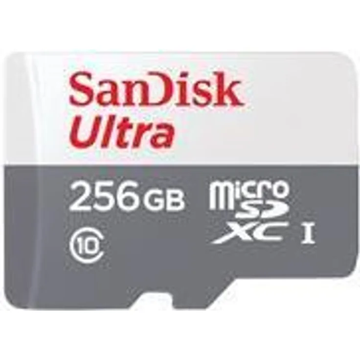 SanDisk Ultra - Flash-Speicherkarte - 256GB - Class 10 - microSDXC UHS-I (SDSQUNR-256G-GN3MN)