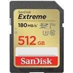 SanDisk Extreme - Flash-Speicherkarte - 512GB - Video Class V30 - UHS-I U3 - Class10 - microSDXC UHS-I (SDSDXVV-512G-GNCIN)