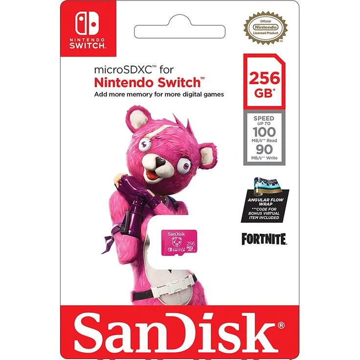 SanDisk microSDXC Extr 256GB (A1-V30-U3-C10-R100-W90) Fortnite, Cuddle Team Leader microSDXC-Karte 256GB A1 Application (SDSQXAO-256G-GN6ZG) – Bild 2