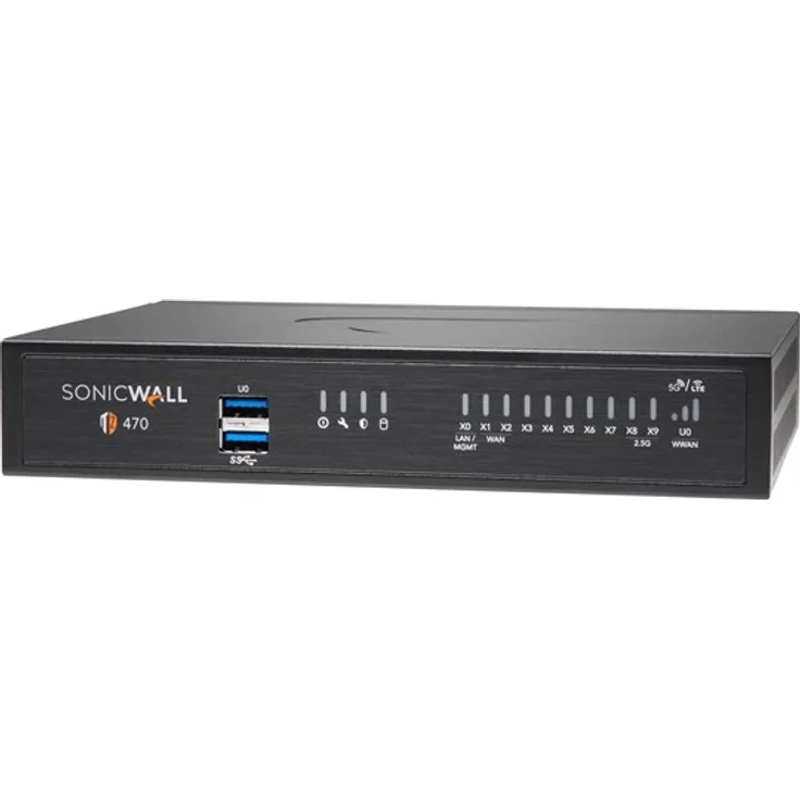 SonicWALL TZ470 Sicherheitsgerät, GigE, 2.5 GigE, Desktop