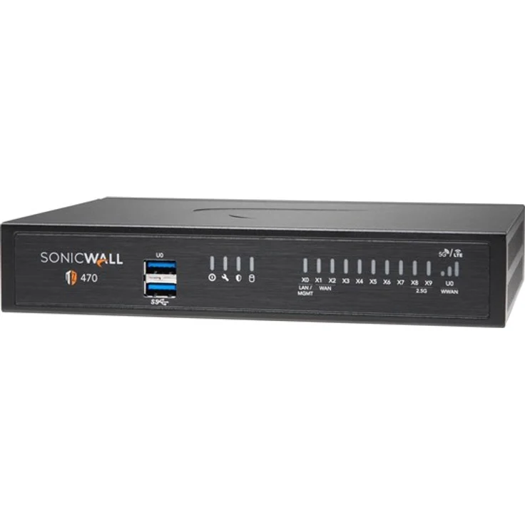 SonicWALL TZ470 Sicherheitsgerät, GigE, 2.5 GigE, Desktop – Bild 1
