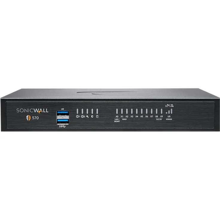 SonicWall TZ570W - Sicherheitsgerät - GigE, 5 GigE - Wi-Fi 5 - 2.4 GHz, 5 GHz - Desktop