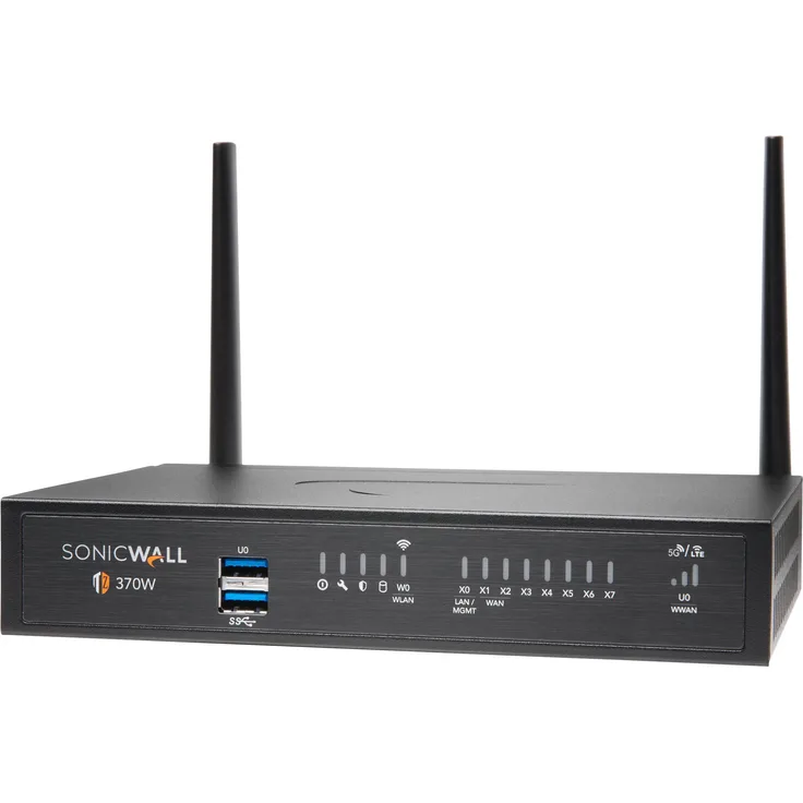 SonicWall TZ370W - Sicherheitsgerät - GigE - Wi-Fi 5 - 2.4 GHz, 5 GHz - Desktop