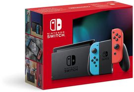 Nintendo Switch (2022) Schwarz/Blau/Rot 32GB