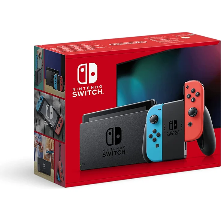 Nintendo Switch (2022) Schwarz/Blau/Rot 32GB – Bild 1