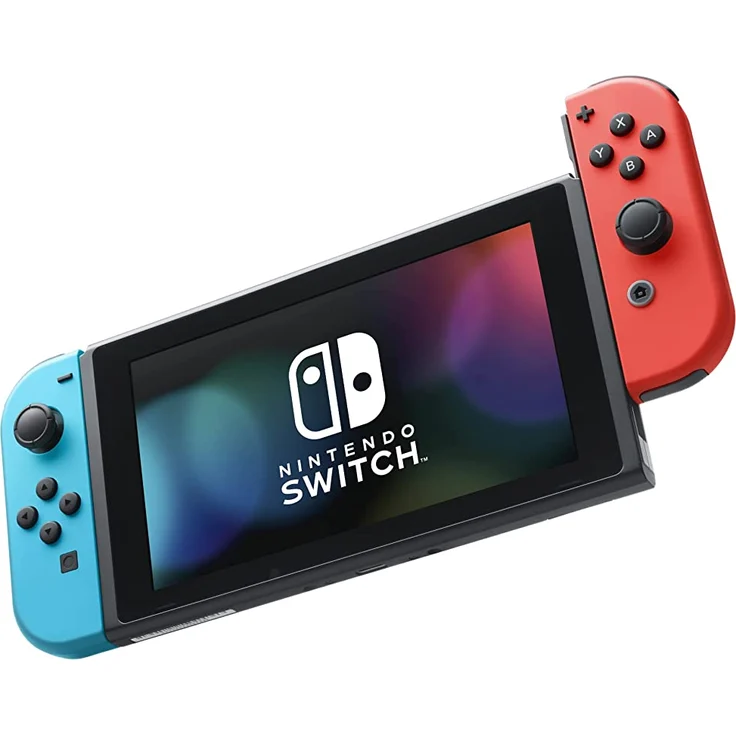 Nintendo Switch (2022) Schwarz/Blau/Rot 32GB – Bild 2