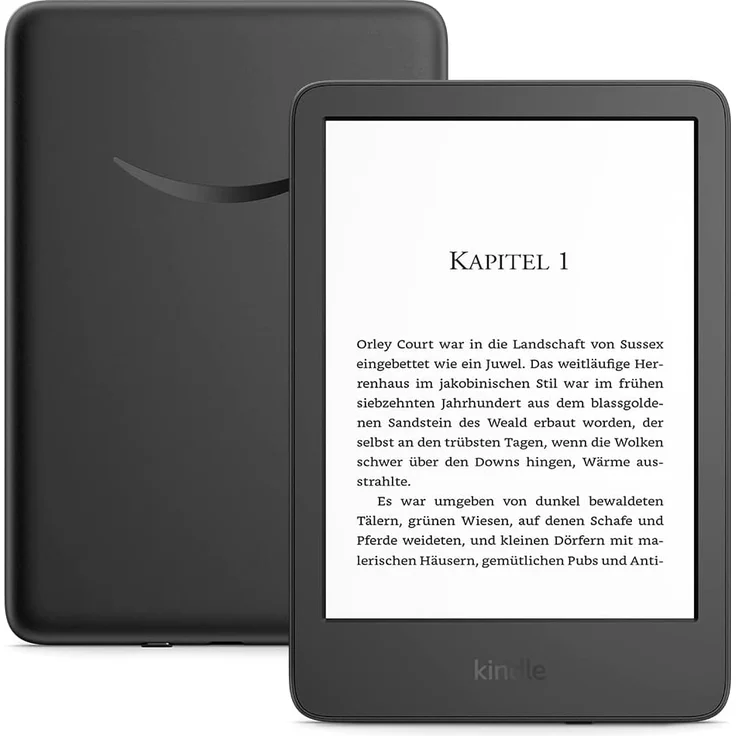 Amazon Kindle (2022) eReader, 6 Zoll, 300 ppi, 16 GB, mit Werbung, schwarz