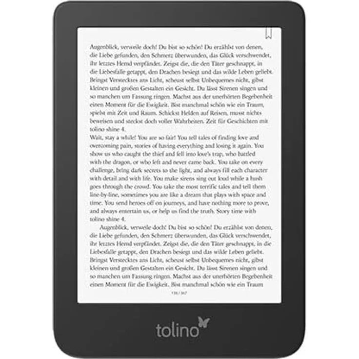 Tolino Shine 4 eBook-Reader, Touchscreen, 16 GB, WLAN, blau (CF74487)