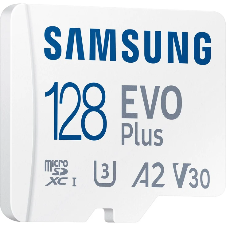Samsung EVO Plus MB-MC128KA - Flash-Speicherkarte (microSDXC-an-SD-Adapter inbegriffen) - 128 GB - A2 - Video Class V30 - UHS-I U3 - Class10 - microSDXC UHS-I - weiß (MB-MC128KA/EU) – Bild 5