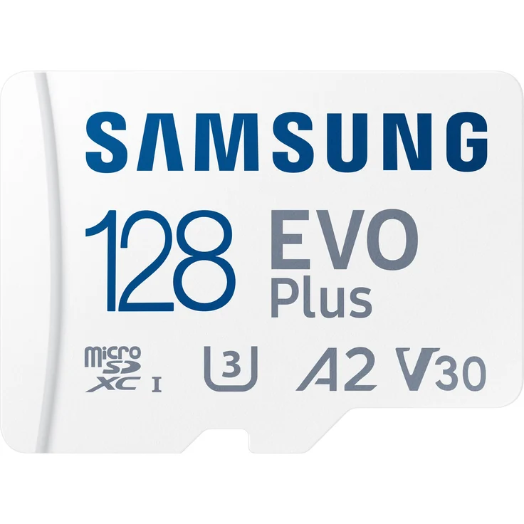 Samsung EVO Plus MB-MC128KA - Flash-Speicherkarte (microSDXC-an-SD-Adapter inbegriffen) - 128 GB - A2 - Video Class V30 - UHS-I U3 - Class10 - microSDXC UHS-I - weiß (MB-MC128KA/EU) – Bild 2