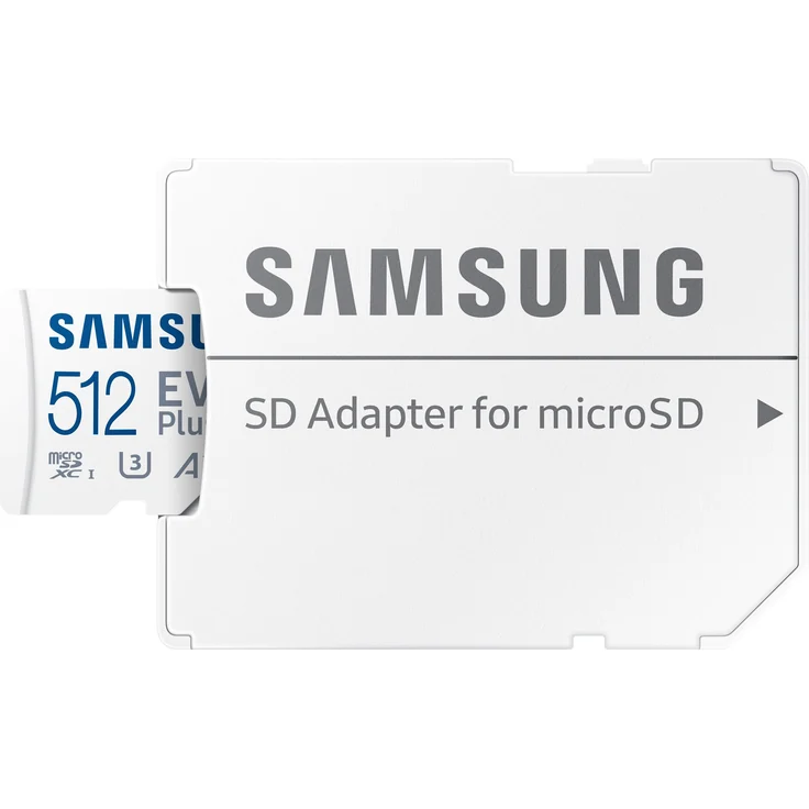 Samsung EVO Plus MB-MC512KA - Flash-Speicherkarte (microSDXC-an-SD-Adapter inbegriffen) - 512 GB - A2 - Video Class V30 - UHS-I U3 - Class10 - microSDXC UHS-I - weiß (MB-MC512KA/EU) – Bild 4