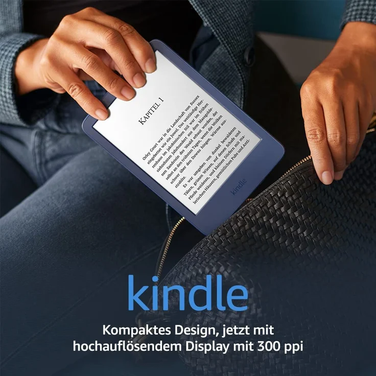 Amazon Kindle (2022) eReader, 6 Zoll, 300 ppi, 16 GB, mit Werbung, blau – Bild 2