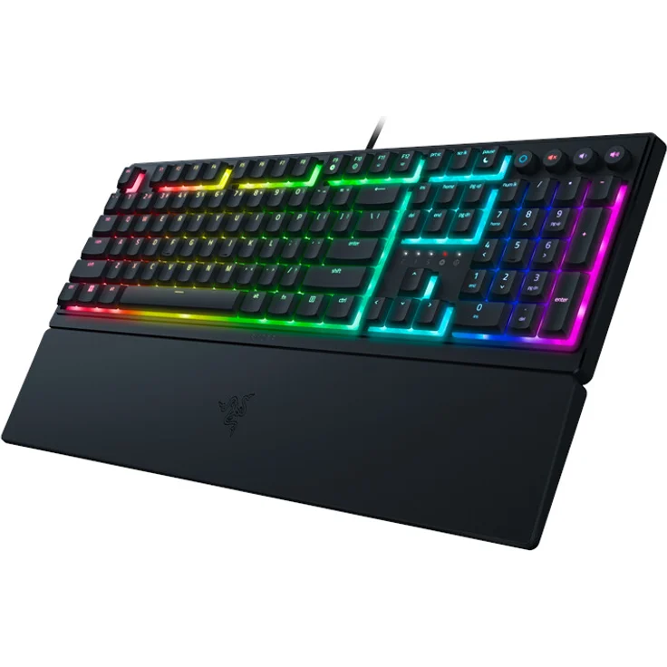 Ornata V3 RGB-LED Gaming Tastatur, USB, QWERTZ, flach, schwarz (RZ03-04460400-R3G1) – Bild 4